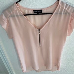 Flowy Baby Pink Women’s Shirt